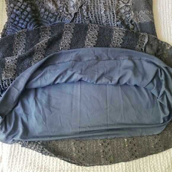 Radzoli Gray Floral Garden Lace Mesh Lined Pieced Seams Whimsigoth Size S - Picture 8 of 12